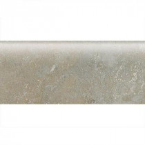 Sandalo Castillian Gray 3 in. x 9 in. Ceramic Bullnose Wall Tile