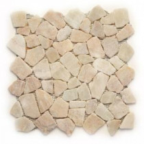 Indonesian Alor Crystal 12 in. x 12 in. x 6.35 mm Natural Stone Pebble Mesh-Mounted Mosaic Tile (10 sq. ft. / case)