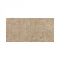 Fidenza Cafe 12 in. x 24 in. x 8 mm Porcelain Mesh-Mounted Mosaic Floor and Wall Tile (24 sq. ft. / case)