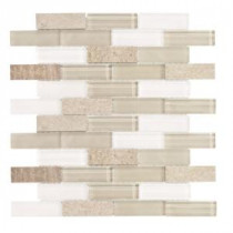 Lamport 12 in. x 12 in. x 8 mm Stone Marble Mosaic Wall Tile