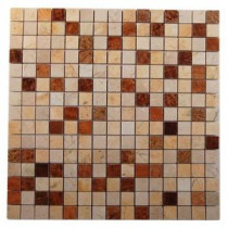 Sparrow Blend 12 in. x 12 in. x 8 mm Glass Mosaic Floor and Wall Tile