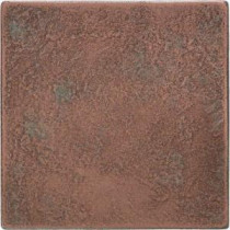 Castle Metals 4-1/4 in. x 4-1/4 in. Aged Copper Metal Wall Tile