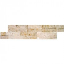 Roman Beige Ledger Panel 6 in. x 24 in. Natural Travertine Wall Tile (10 cases / 60 sq. ft. / pallet)