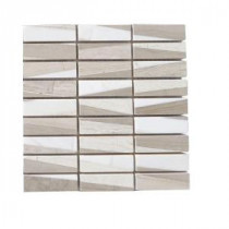 Great Bismarck 3 in. x 6 in. x 8 mm Marble Mosaic Floor and Wall Tile Sample