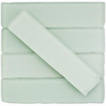 Ocean Mist Beached Frosted Glass Subway Tile - 2 in. x 8 in. Tile Sample