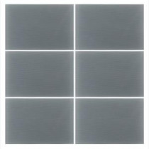 Hi-Tech 8 in. x 12 in. x 8 mm Hi-Tech Gray Glass Wall Tile (4 sq. ft. / case)