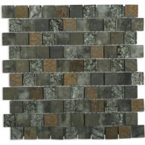 Inheritance Thunder Clouds 12-1/2 in. x 12-1/2 in. x 8 mm Marble and Glass Mosaic Tile