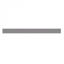 Liners Suede Gray 1/2 in. x 6 in. Ceramic Liner Wall Tile