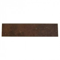 Terra Antica Rosso 3 in. x 12 in. Porcelain Surface Bullnose Floor and Wall Tile