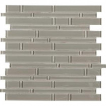 Pebble Interlocking 12 in. x 12 in. x 8 mm Glass Mesh-Mounted Mosaic Tile (10 sq. ft. / case)