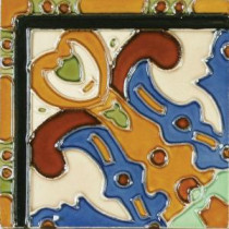Hand-Painted Figuras Deco 6 in. x 6 in. Ceramic Wall Tile (2.5 sq. ft. / case)