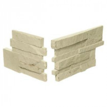 Exterior Stack Eastern Sand 7 in. x 13-1/2 in. Stone Corner Wall Tile (1.02 sq. ft. / pkg)