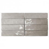 Catalina Gris Ceramic Mosaic Floor and Wall Tile - 3 in. x 6 in. Tile Sample