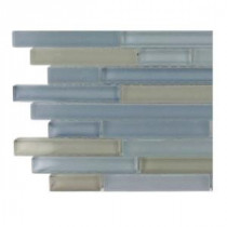 Temple Seawave Glass Tile - 3 in. x 6 in. x 8 mm Tile Sample