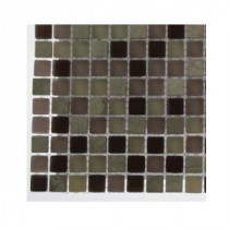 Rocky Mountain Blend Glass Tile - 3 in. x 6 in. x 8 mm Tile Sample
