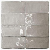 Catalina Gris 3 in. x 6 in. x 8 mm Ceramic Floor and Wall Subway Tile (8 Tiles Per Unit)