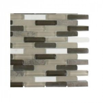 Cleveland Taylor Mini Brick 3 in. x 6 in. x 8 mm Mixed Materials Mosaic Floor and Wall Tile Sample