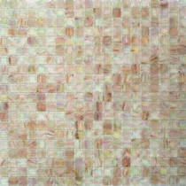 Breeze Silky Peach 12-3/4 in. x 12-3/4 in. x 6 mm Glass Mosaic Tile
