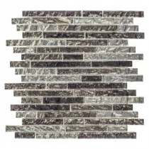 Celestial 11-7/8 in. x 13-1/8 in. x 8 mm Glass Pencil Mosaic Wall Tile
