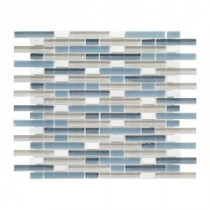 Cyclove 10.875 in. x 13.25 in. x 8 mm Glass/Stone Mosaic Wall Tile