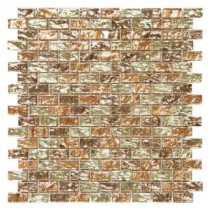 Infusion 11-7/8 in. x 12 in. x 8 mm Glass Brick Mosaic Wall Tile