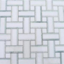 Yarn Olive Tree 12-1/2 in. x 12-1/2 in. x 10 mm Polished Marble Mosaic Tile