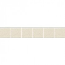 Keystones Unglazed Golden Granite 2 in. x 12 in. x 6 mm Porcelain Mosaic Bullnose Floor and Wall Tile